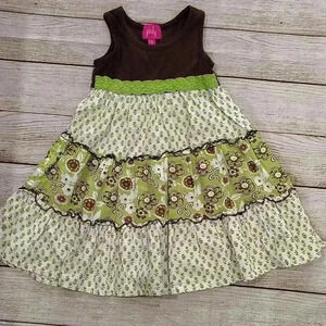 Brown Flower Dress